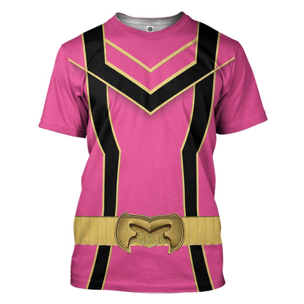 Klothek 3D Pink Power Rangers Mystic Force Tshirt Hoodie Apparel | Price in USA, Best Quality