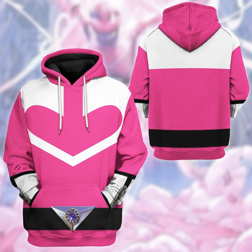 Klothek 3D Pink Power Rangers Time Force Tshirt Hoodie Apparel | Price in USA, Best Quality