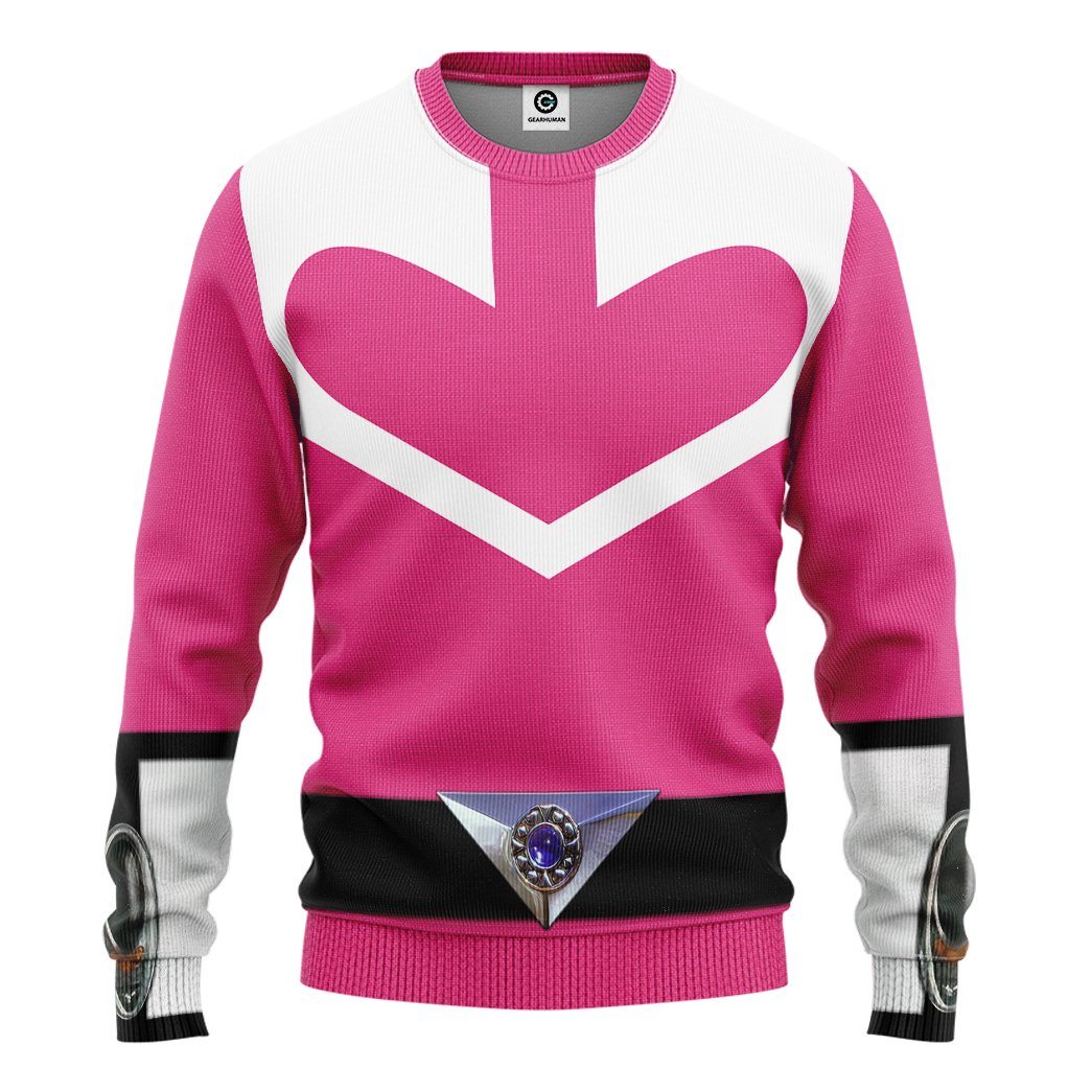 Klothek 3D Pink Power Rangers Time Force Tshirt Hoodie Apparel | Price in USA, Best Quality