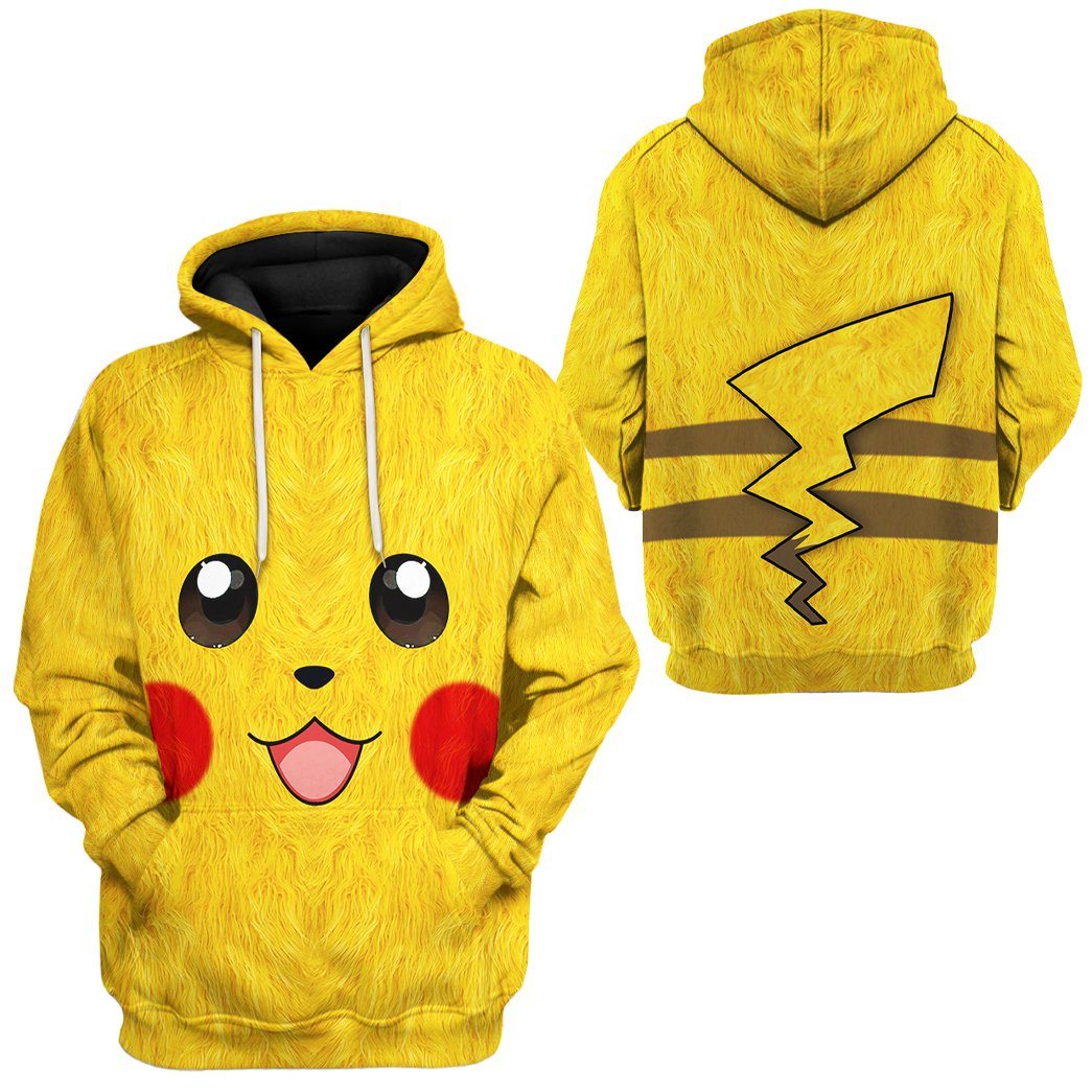 Klothek 3D Pokemon Pikachu Tshirt Hoodie Apparel | Price in USA, Best Quality