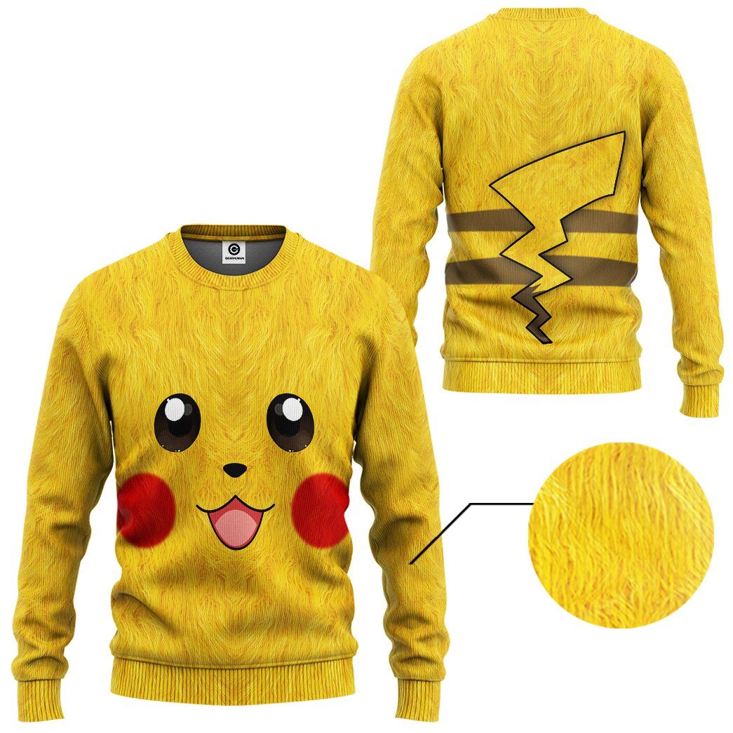 Klothek 3D Pokemon Pikachu Tshirt Hoodie Apparel | Price in USA, Best Quality