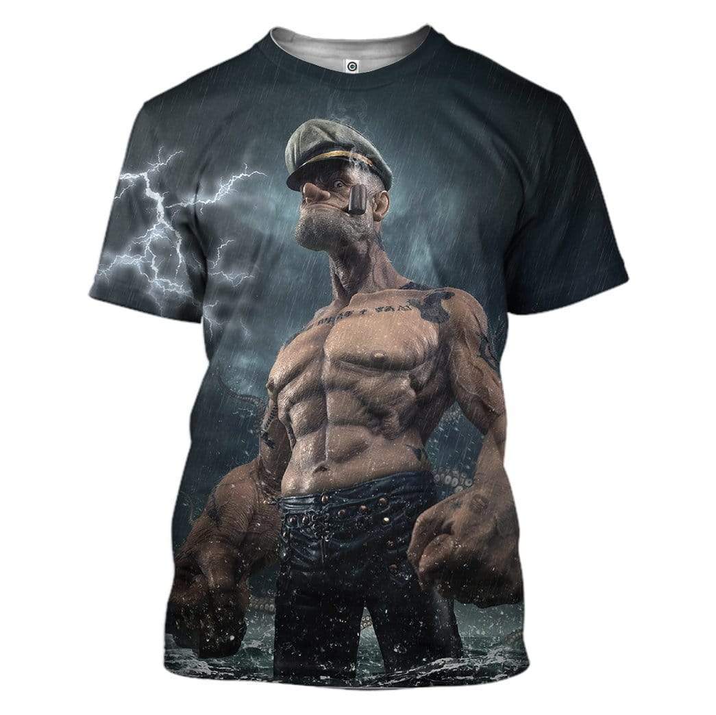 Klothek 3D Popeye Custom T-Shirts Hoodies Apparel | Price in USA, Best Quality