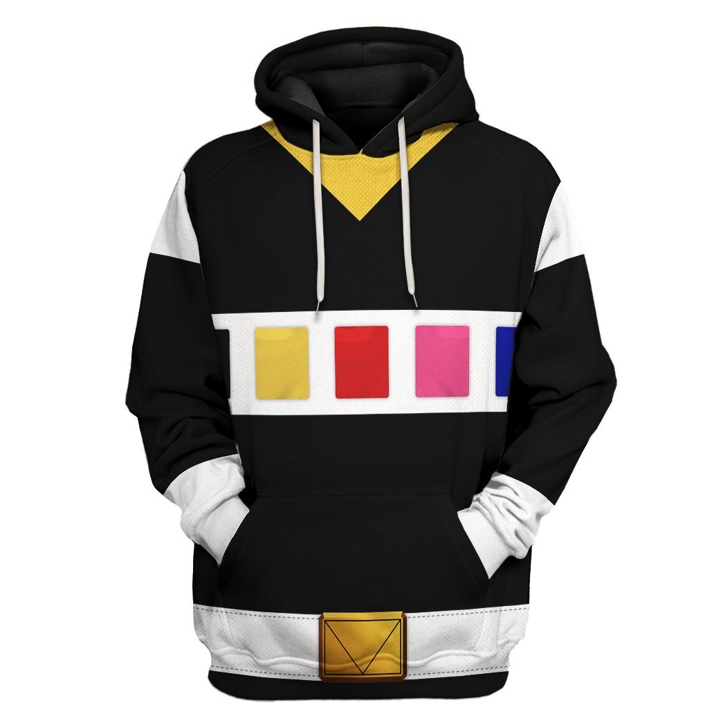 Klothek 3D Power Rangers in Space Black Custom Tshirt Hoodie Appare | Price in USA, Best Quality