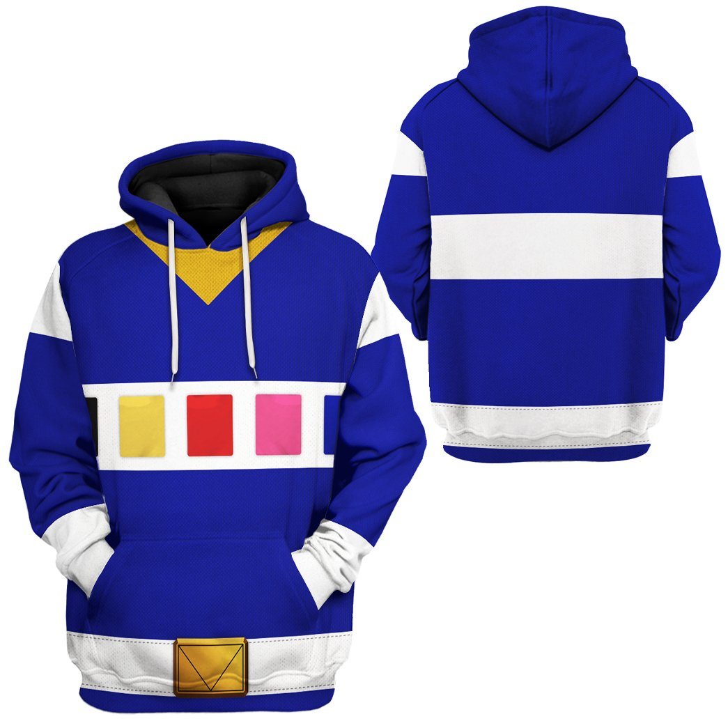 Klothek 3D Power Rangers in Space Blue Custom Tshirt Hoodie Apparel | Price in USA, Best Quality