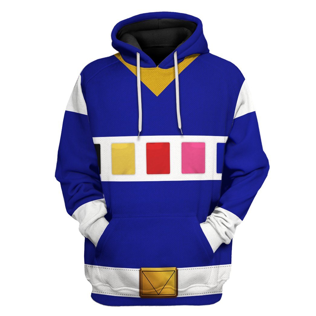 Klothek 3D Power Rangers in Space Blue Custom Tshirt Hoodie Apparel | Price in USA, Best Quality