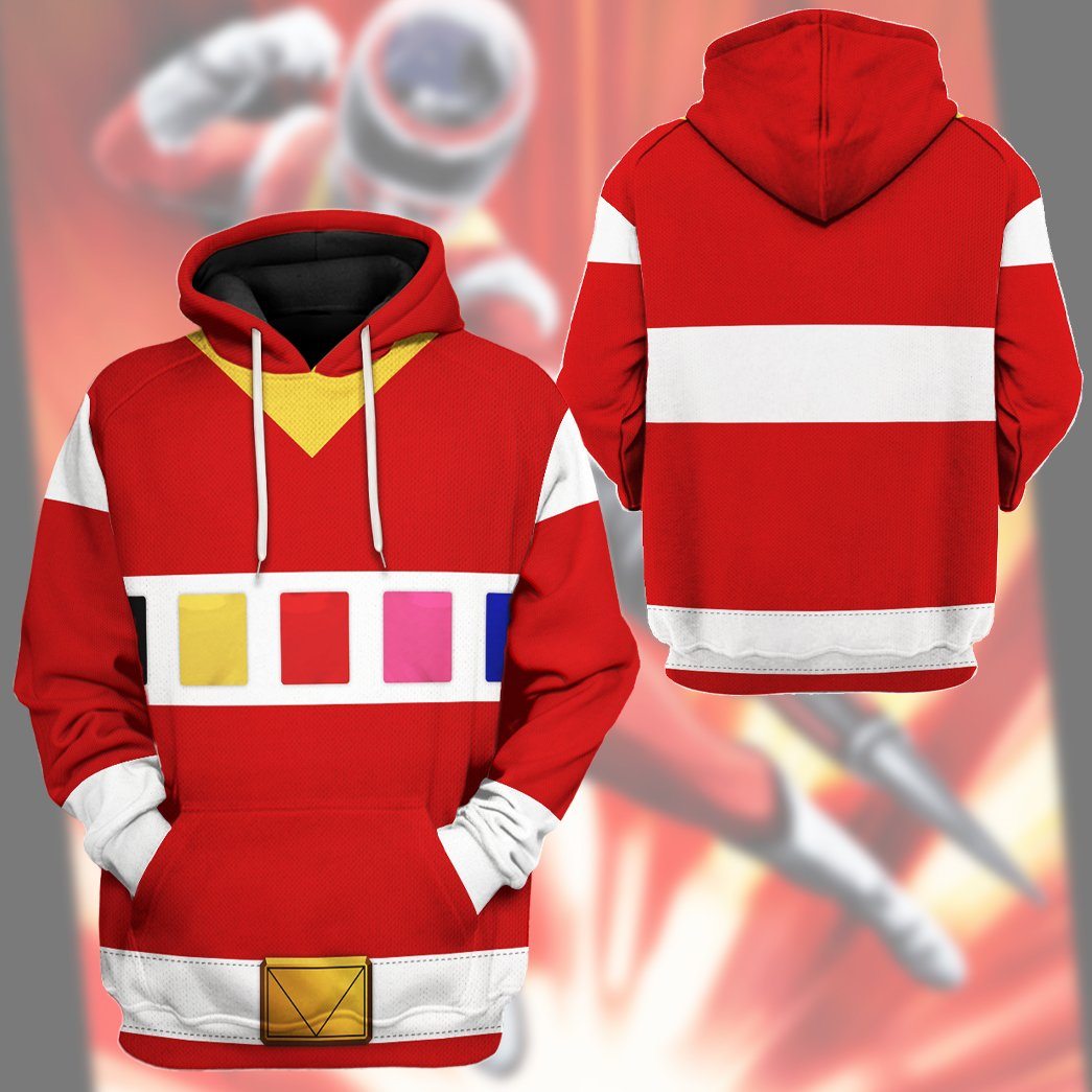 Klothek 3D Power Rangers in Space Red Custom Tshirt Hoodie Apparel | Price in USA, Best Quality