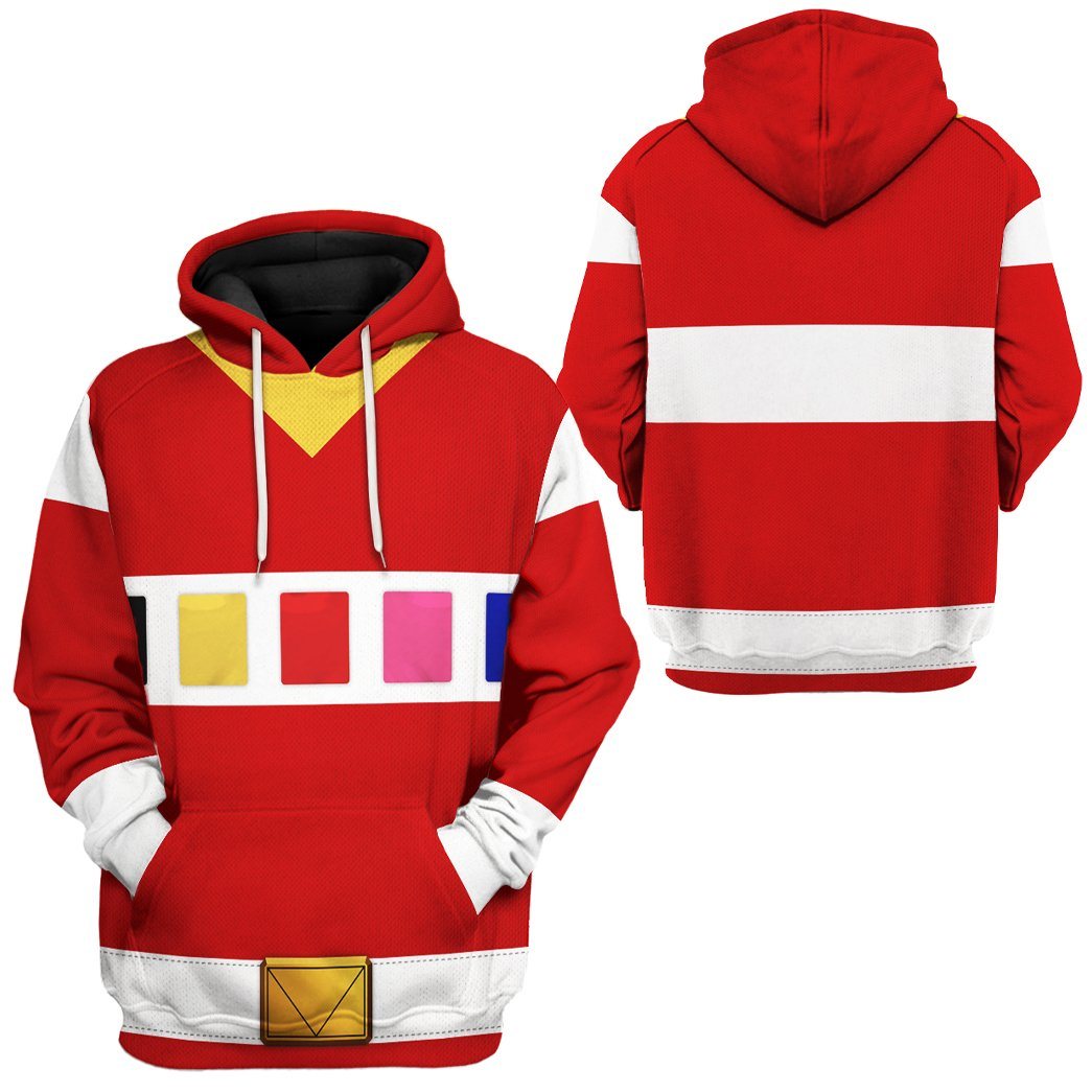 Klothek 3D Power Rangers in Space Red Custom Tshirt Hoodie Apparel | Price in USA, Best Quality