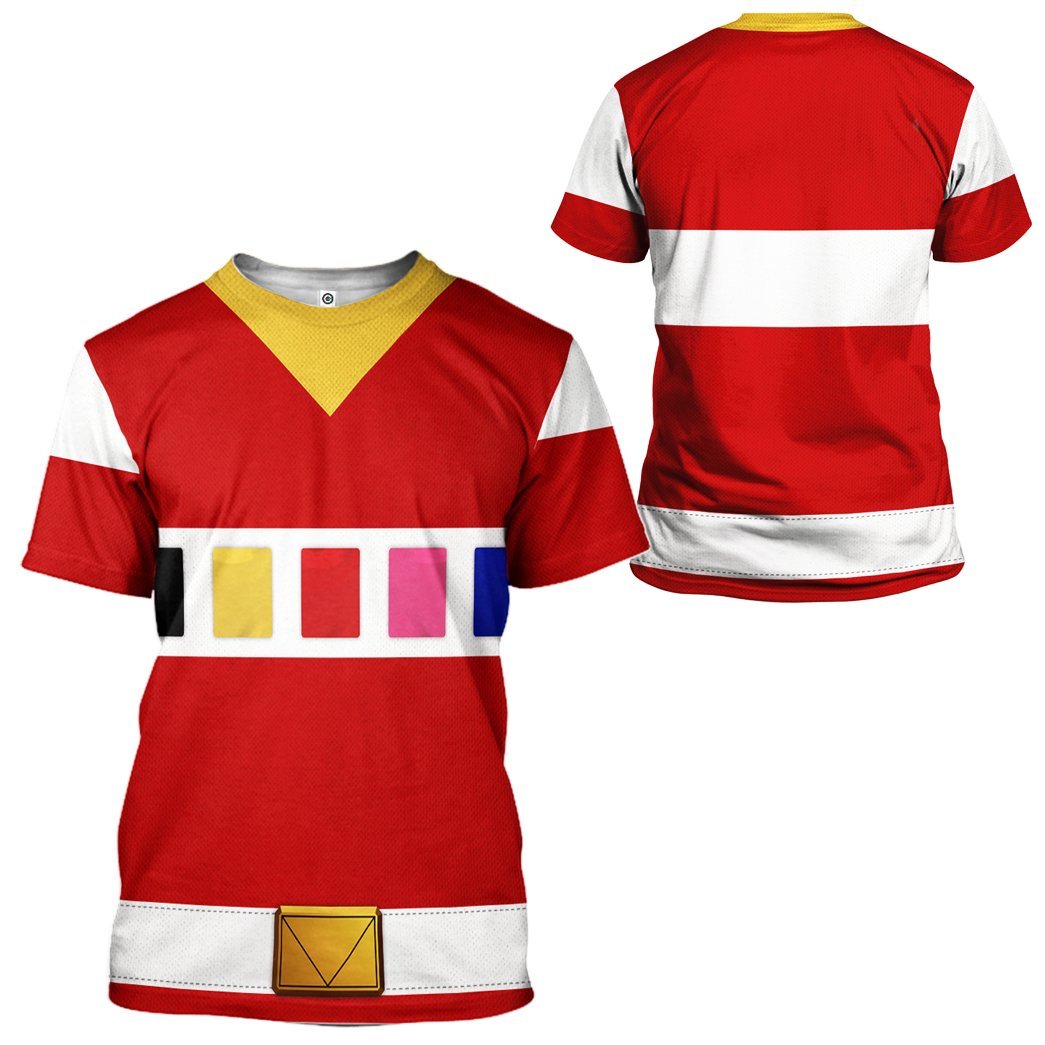 Klothek 3D Power Rangers in Space Red Custom Tshirt Hoodie Apparel | Price in USA, Best Quality