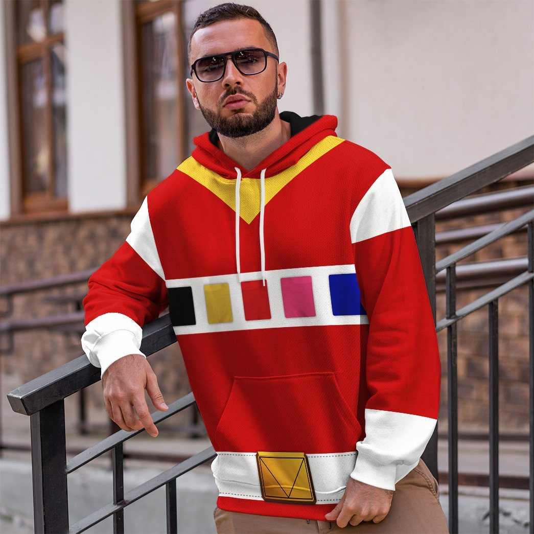 Klothek 3D Power Rangers in Space Red Custom Tshirt Hoodie Apparel | Price in USA, Best Quality