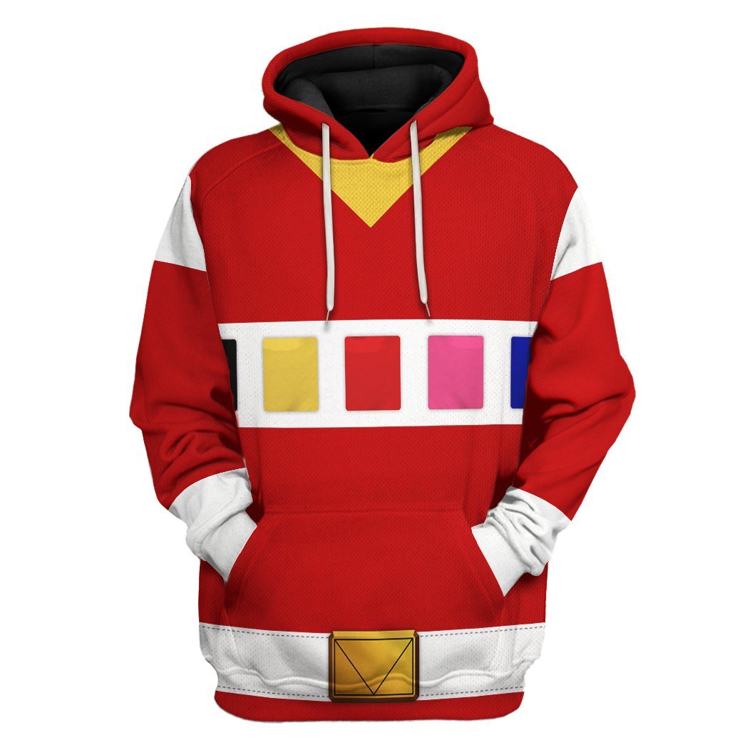 Klothek 3D Power Rangers in Space Red Custom Tshirt Hoodie Apparel | Price in USA, Best Quality