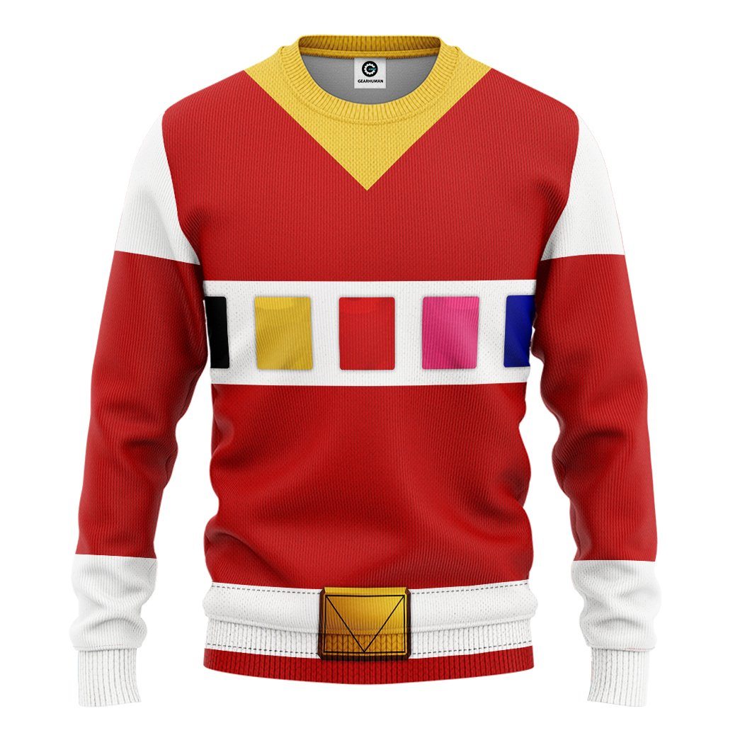 Klothek 3D Power Rangers in Space Red Custom Tshirt Hoodie Apparel | Price in USA, Best Quality