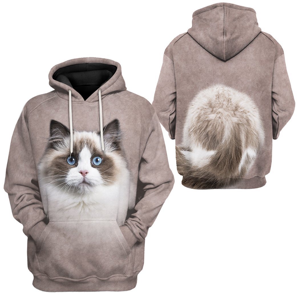 Klothek 3D Ragdoll Cat Tshirt Hoodie Apparel | Price in USA, Best Quality