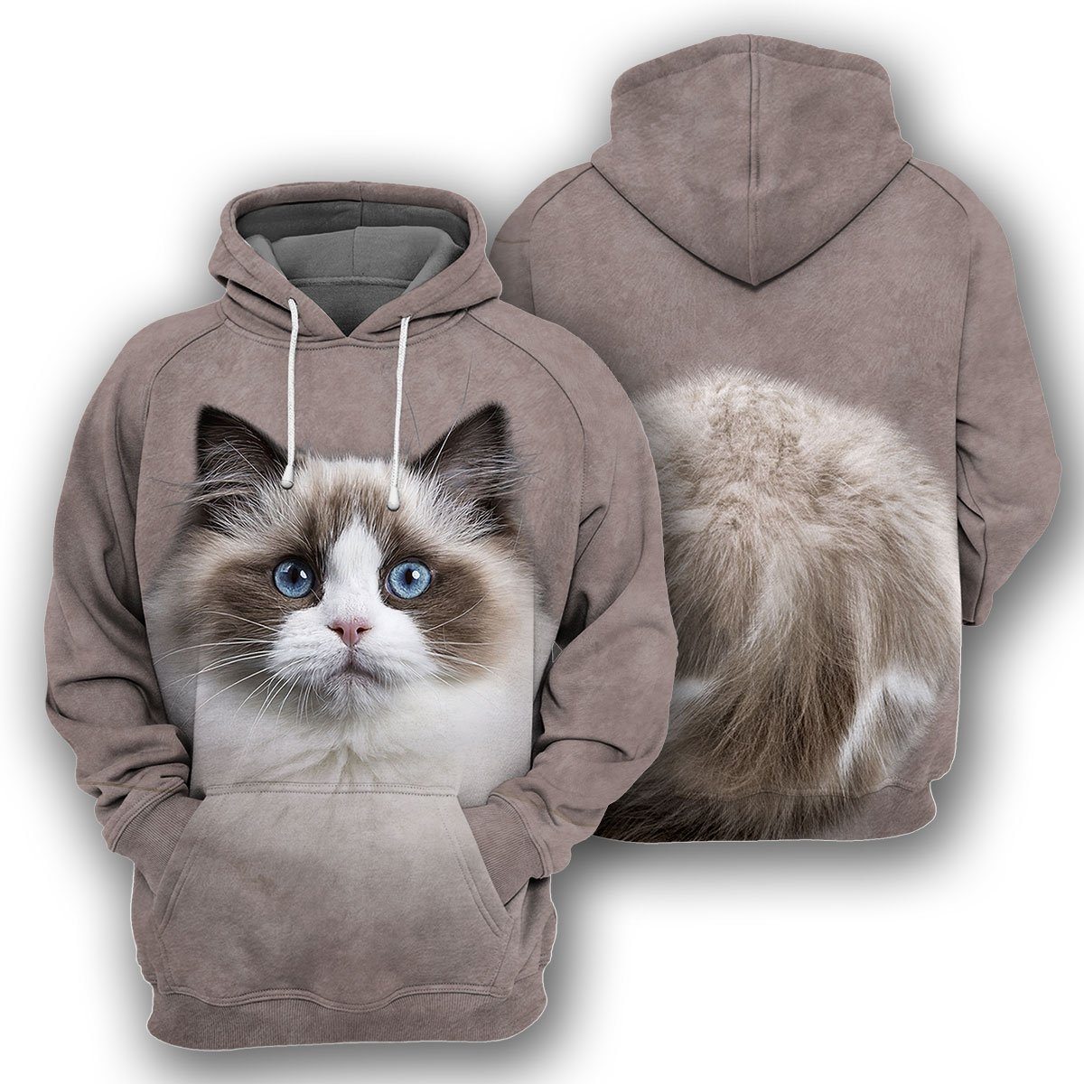 Klothek 3D Ragdoll Cat Tshirt Hoodie Apparel | Price in USA, Best Quality