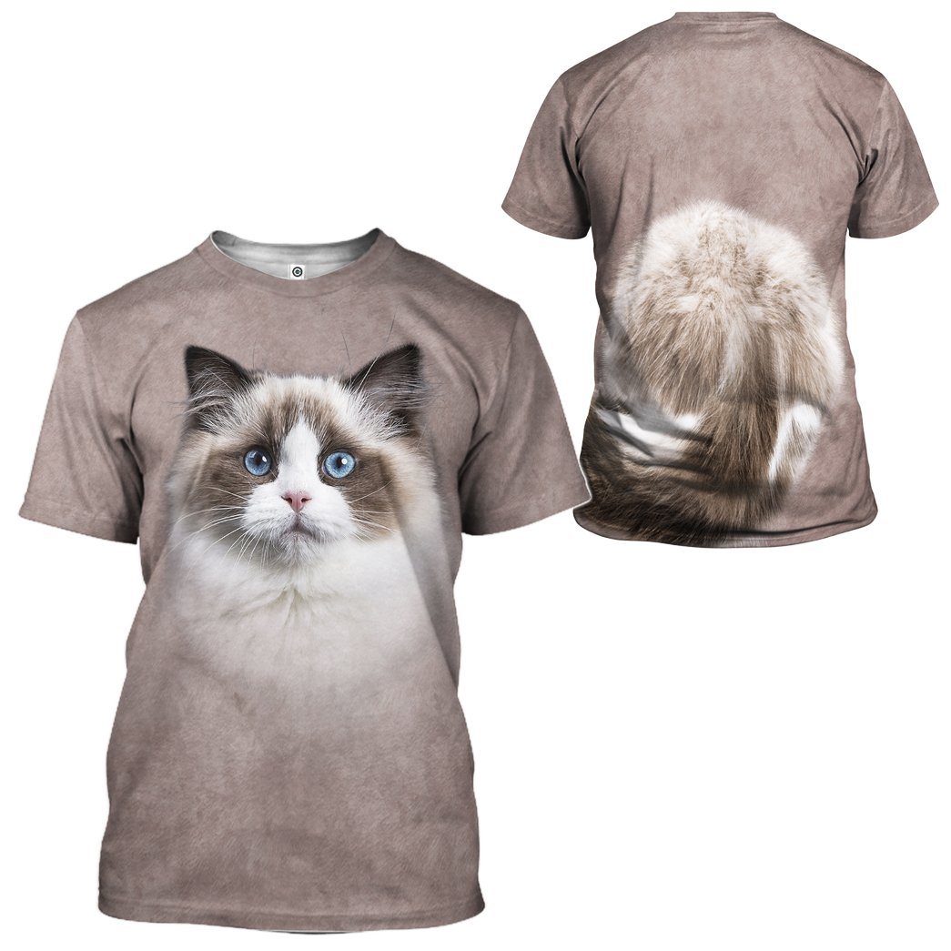 Klothek 3D Ragdoll Cat Tshirt Hoodie Apparel | Price in USA, Best Quality