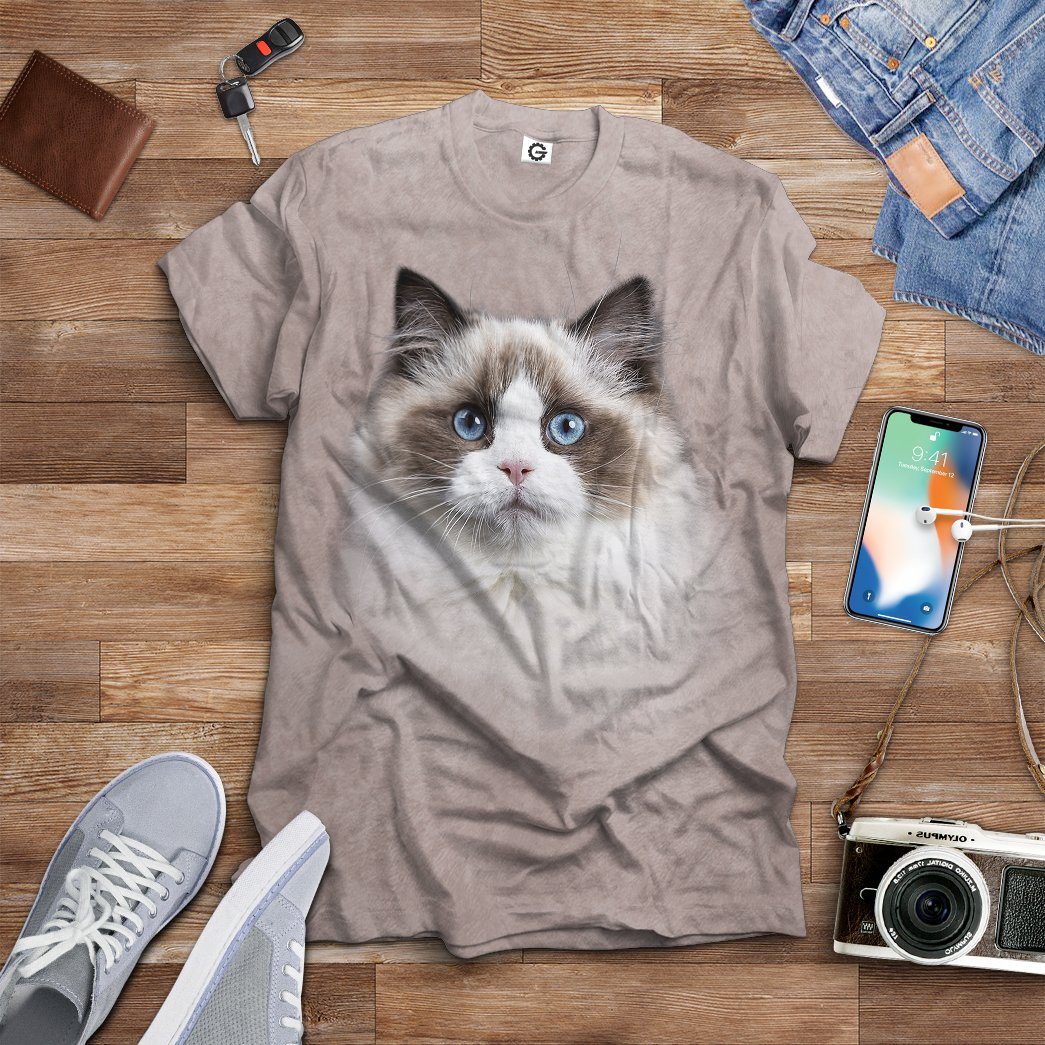 Klothek 3D Ragdoll Cat Tshirt Hoodie Apparel | Price in USA, Best Quality