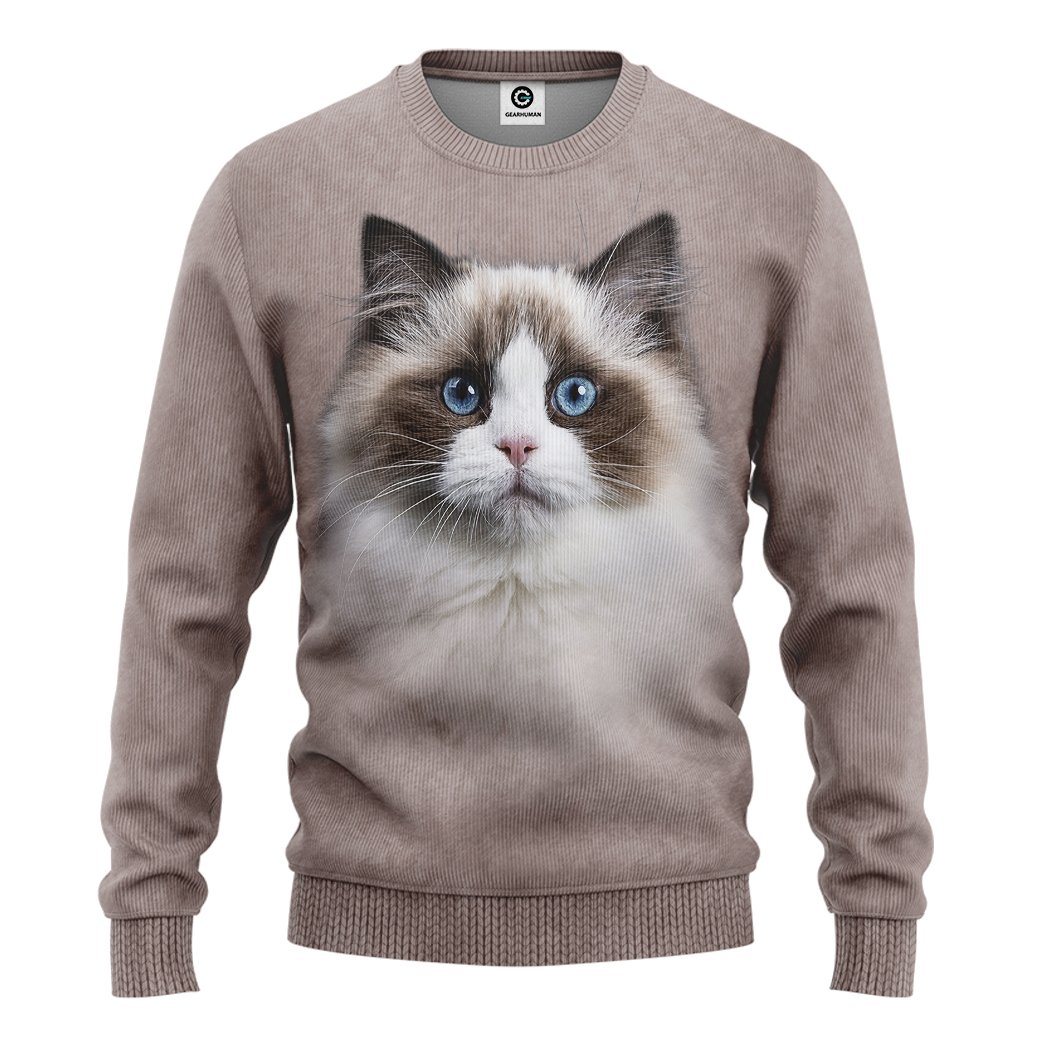 Klothek 3D Ragdoll Cat Tshirt Hoodie Apparel | Price in USA, Best Quality