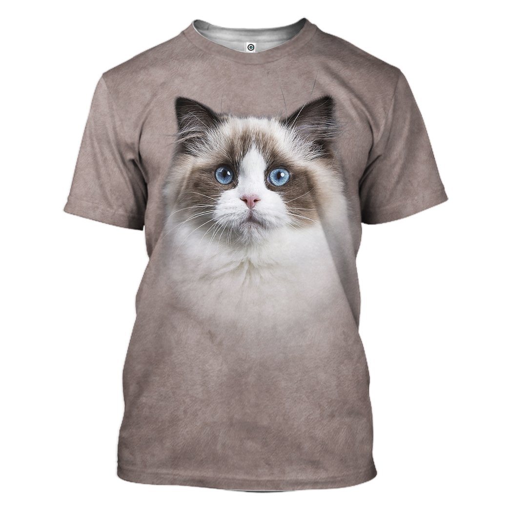 Klothek 3D Ragdoll Cat Tshirt Hoodie Apparel | Price in USA, Best Quality