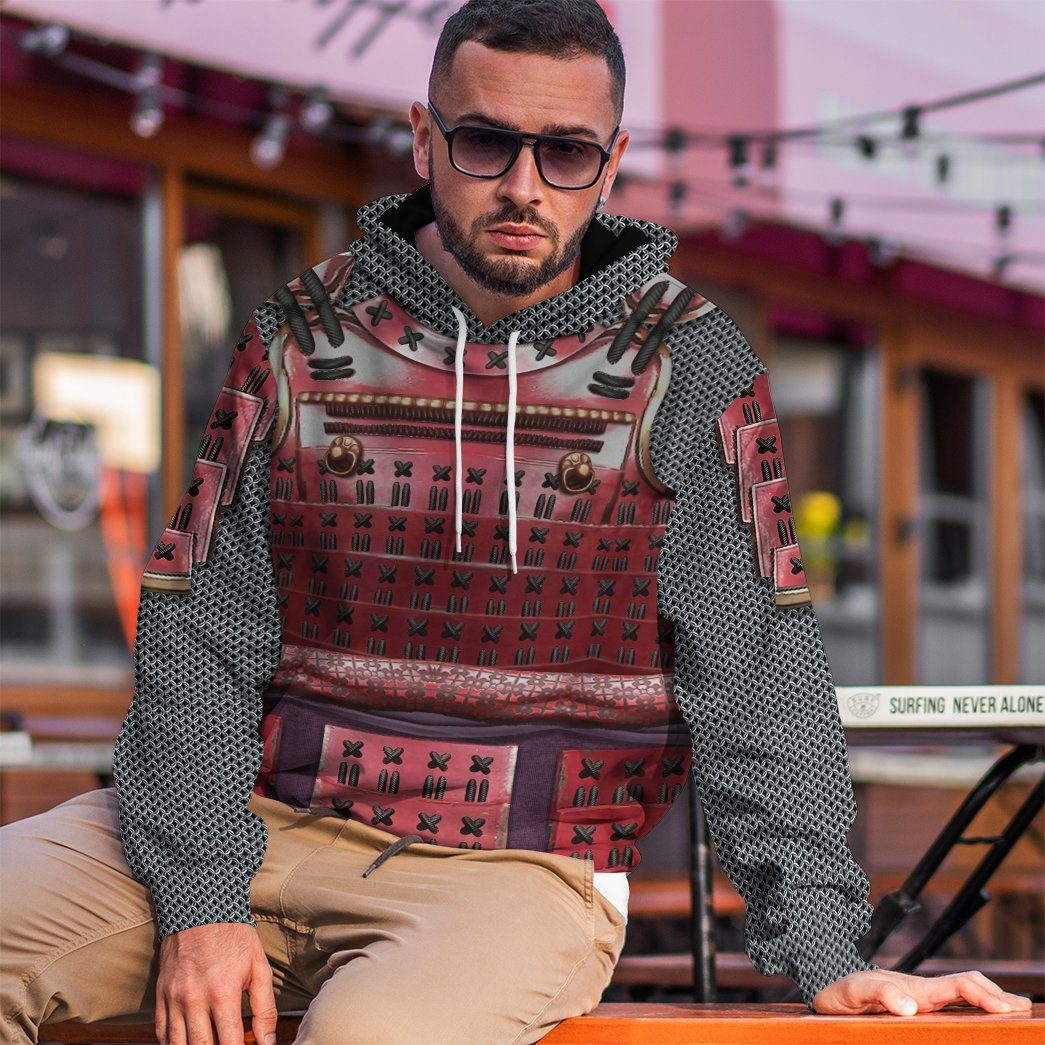 Klothek 3D Samurai Armor Custom Hoodie Apparel | Price in USA, Best Quality