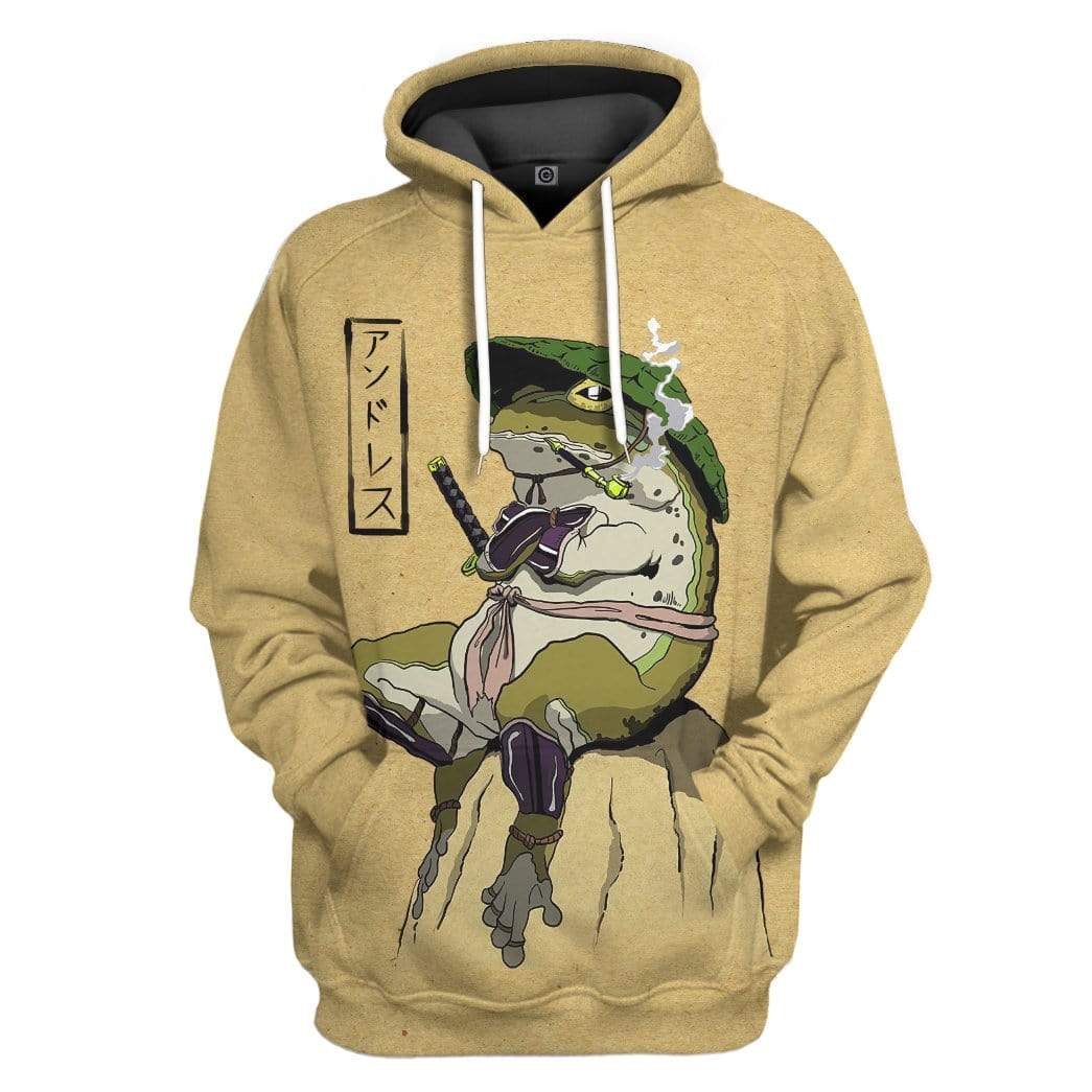 Klothek 3D Samurai Frog Custom Hoodie Apparel | Price in USA, Best Quality