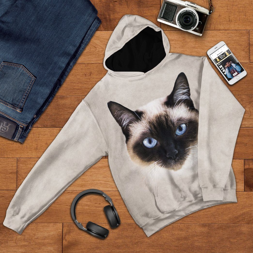 Klothek 3D Siamese Cat Tshirt Hoodie Apparel | Price in USA, Best Quality