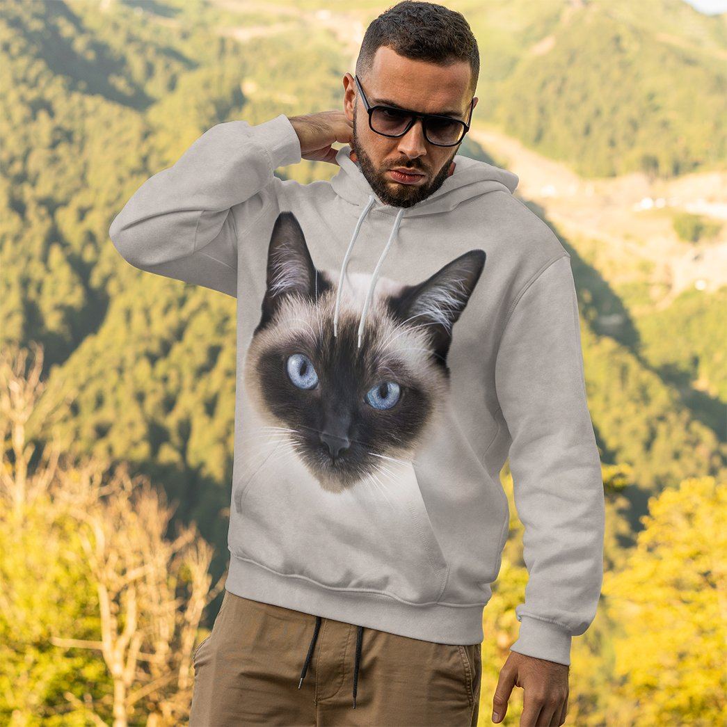 Klothek 3D Siamese Cat Tshirt Hoodie Apparel | Price in USA, Best Quality