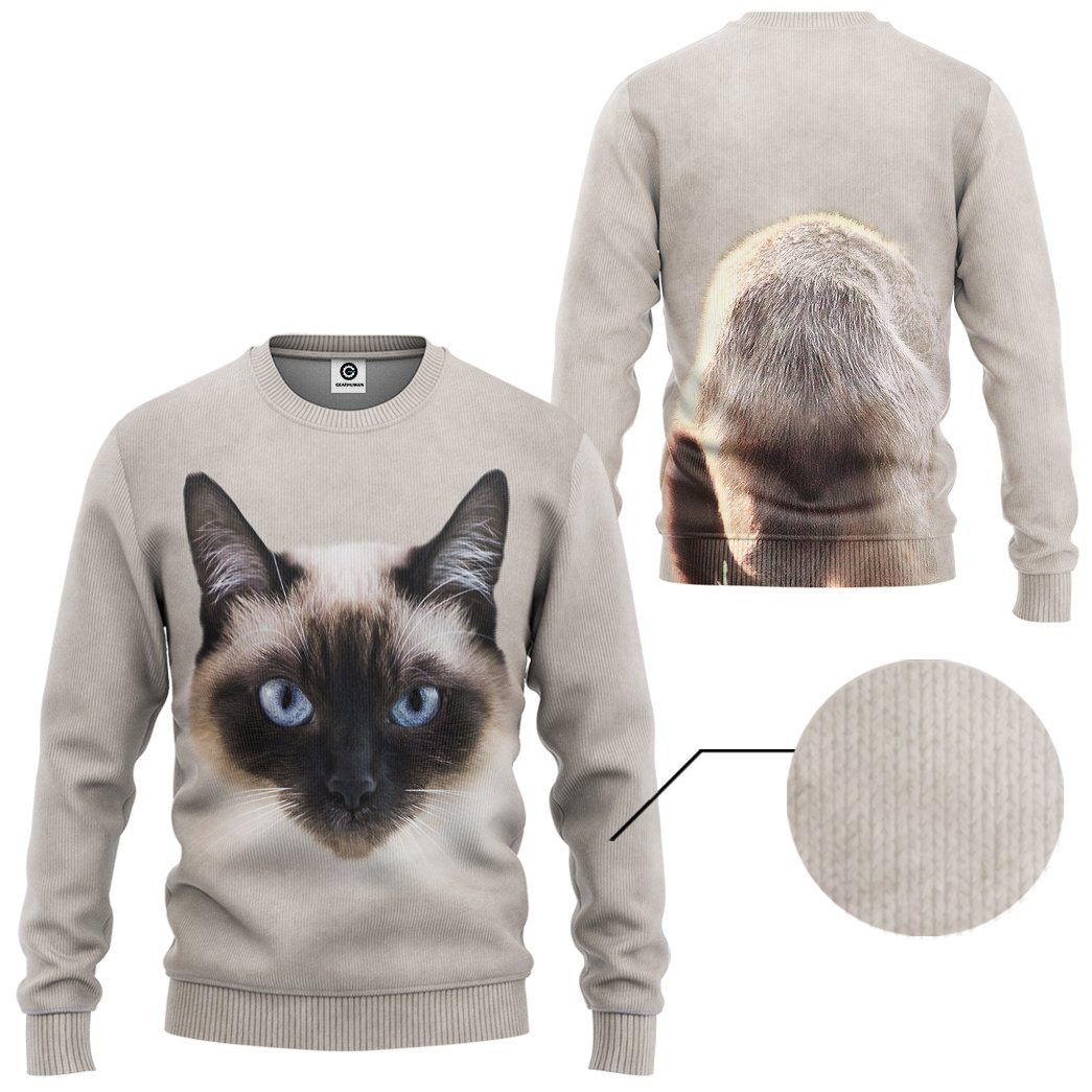 Klothek 3D Siamese Cat Tshirt Hoodie Apparel | Price in USA, Best Quality