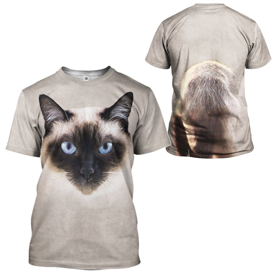 Klothek 3D Siamese Cat Tshirt Hoodie Apparel | Price in USA, Best Quality