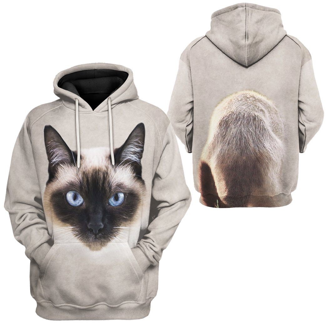 Klothek 3D Siamese Cat Tshirt Hoodie Apparel | Price in USA, Best Quality