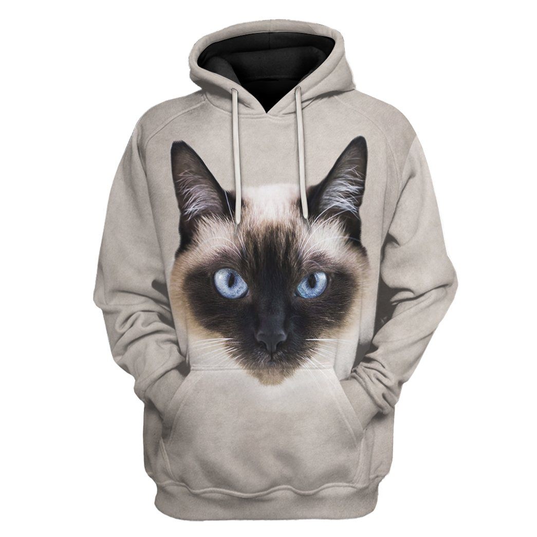 Klothek 3D Siamese Cat Tshirt Hoodie Apparel | Price in USA, Best Quality