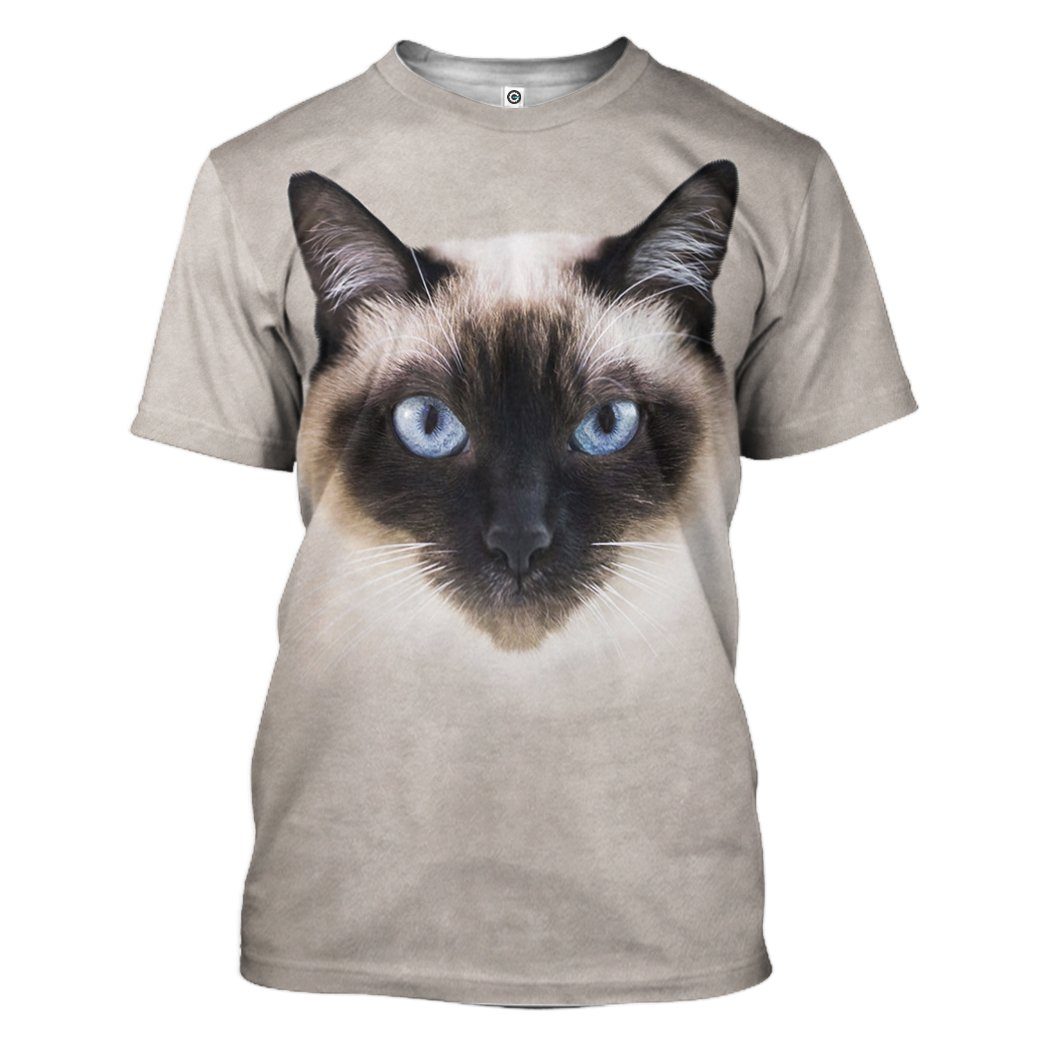 Klothek 3D Siamese Cat Tshirt Hoodie Apparel | Price in USA, Best Quality