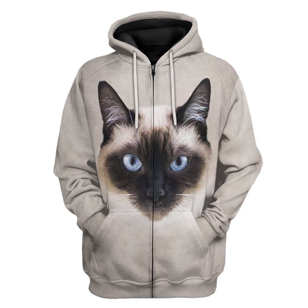 Klothek 3D Siamese Cat Tshirt Hoodie Apparel | Price in USA, Best Quality