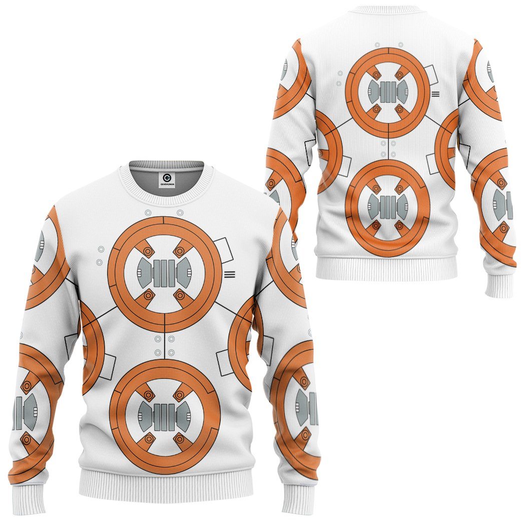 Klothek 3D S.W BB8 Cosplay Custom Tshirt Hoodie Apparel | Price in USA, Best Quality