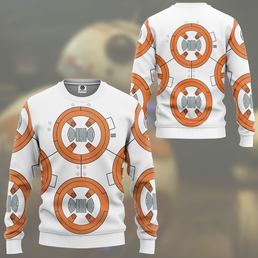 Klothek 3D S.W BB8 Cosplay Custom Tshirt Hoodie Apparel | Price in USA, Best Quality