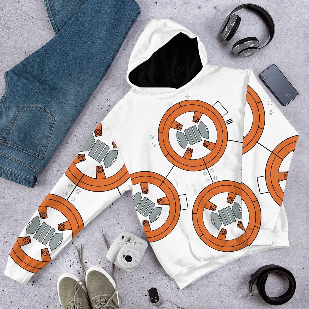 Klothek 3D S.W BB8 Cosplay Custom Tshirt Hoodie Apparel | Price in USA, Best Quality