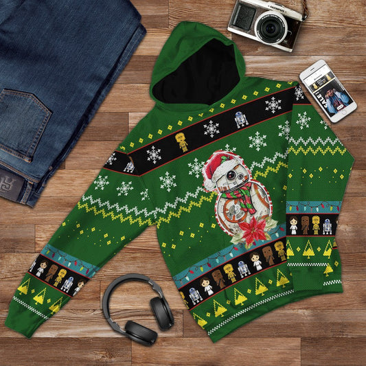 Klothek 3D S.W Christmas Custom Tshirt Fleece Hoodie Apparel | Price in USA, Best Quality