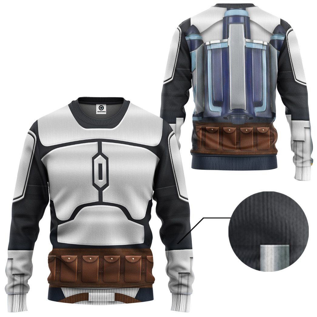 Klothek 3D S.W Jango Fett Costume Tshirt Hoodie Apparel | Price in USA, Best Quality