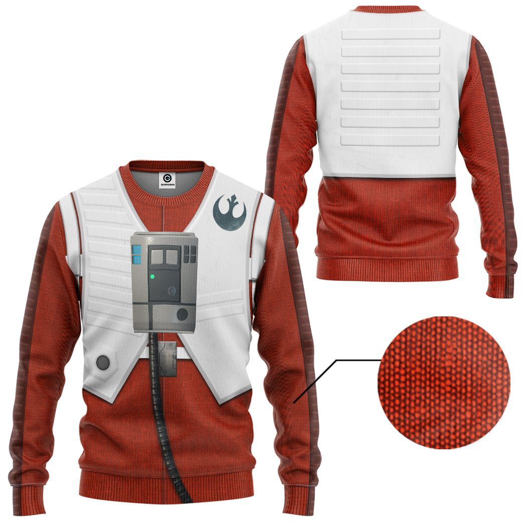 Klothek 3D S.W Poe Dameron Tshirt Hoodie Apparel | Price in USA, Best Quality