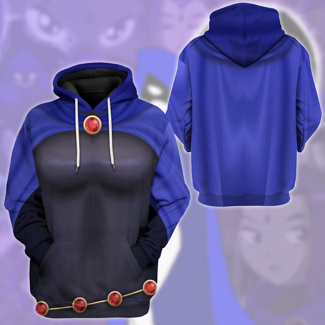 Klothek 3D Teen Titan Raven Cosplay Custom Tshirt Hoodie Apparel | Price in USA, Best Quality