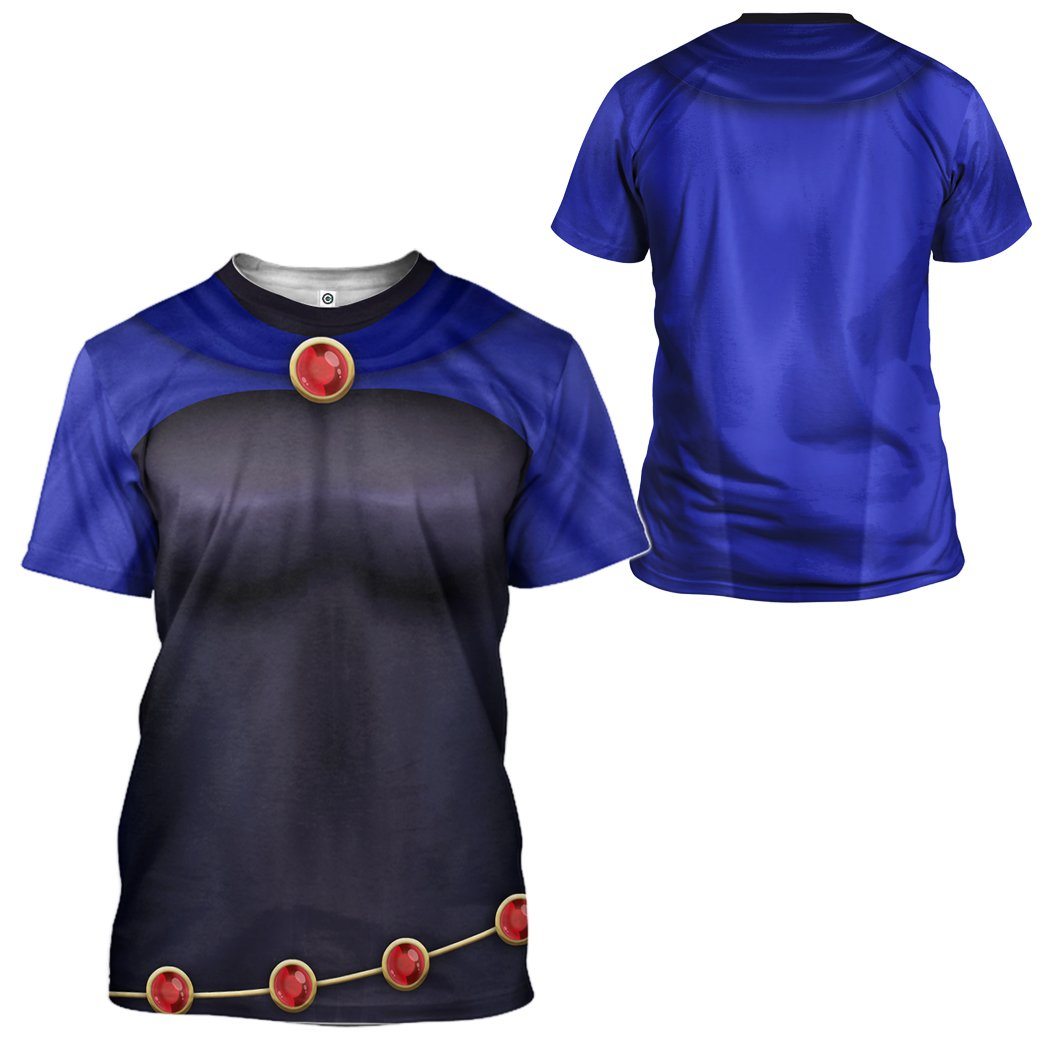 Klothek 3D Teen Titan Raven Cosplay Custom Tshirt Hoodie Apparel | Price in USA, Best Quality