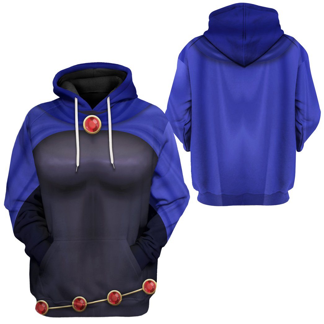 Klothek 3D Teen Titan Raven Cosplay Custom Tshirt Hoodie Apparel | Price in USA, Best Quality