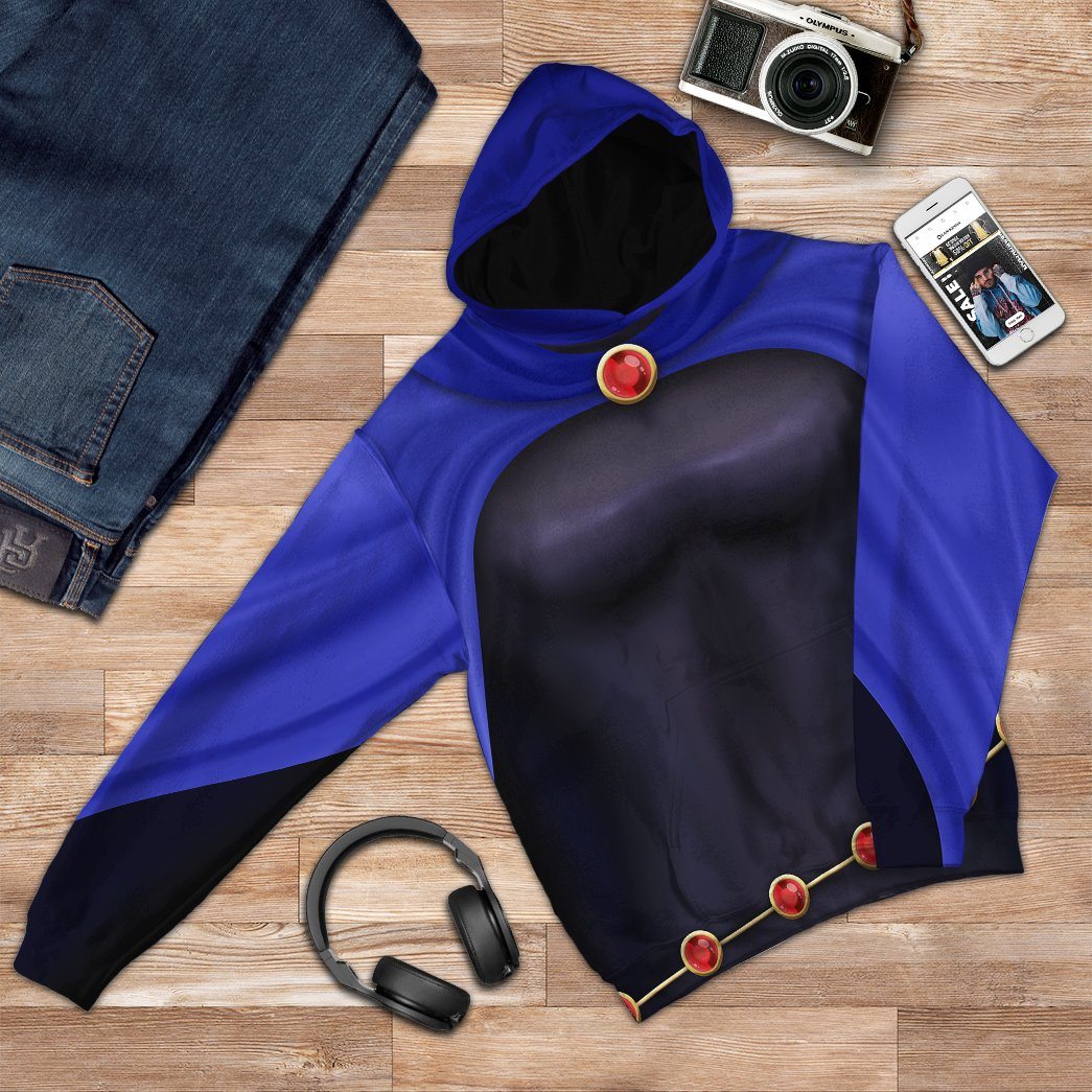 Klothek 3D Teen Titan Raven Cosplay Custom Tshirt Hoodie Apparel | Price in USA, Best Quality