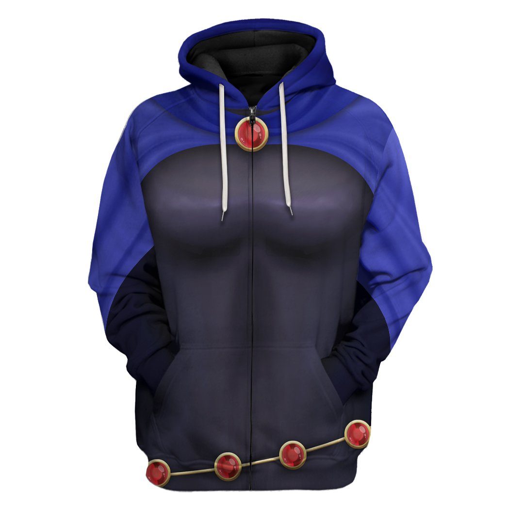 Klothek 3D Teen Titan Raven Cosplay Custom Tshirt Hoodie Apparel | Price in USA, Best Quality