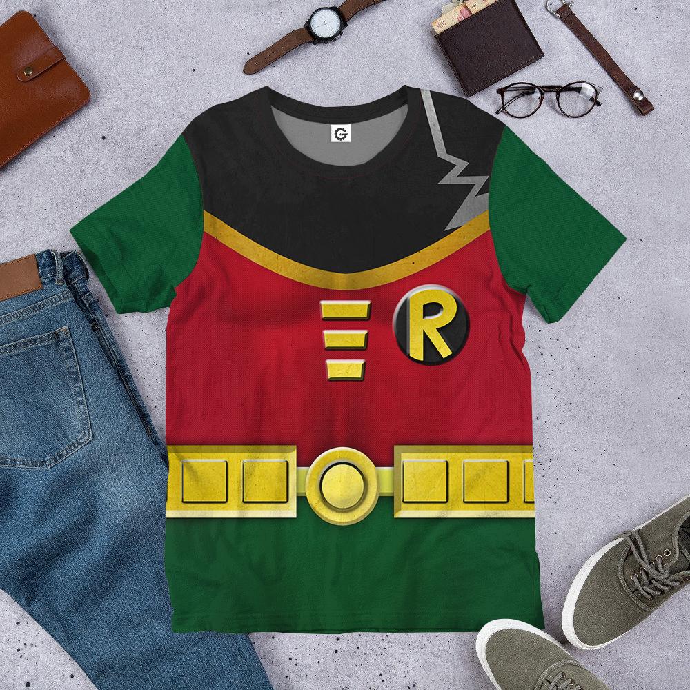 Klothek 3D Teen Titan Robin Cosplay Custom Tshirt Hoodie Apparel | Price in USA, Best Quality