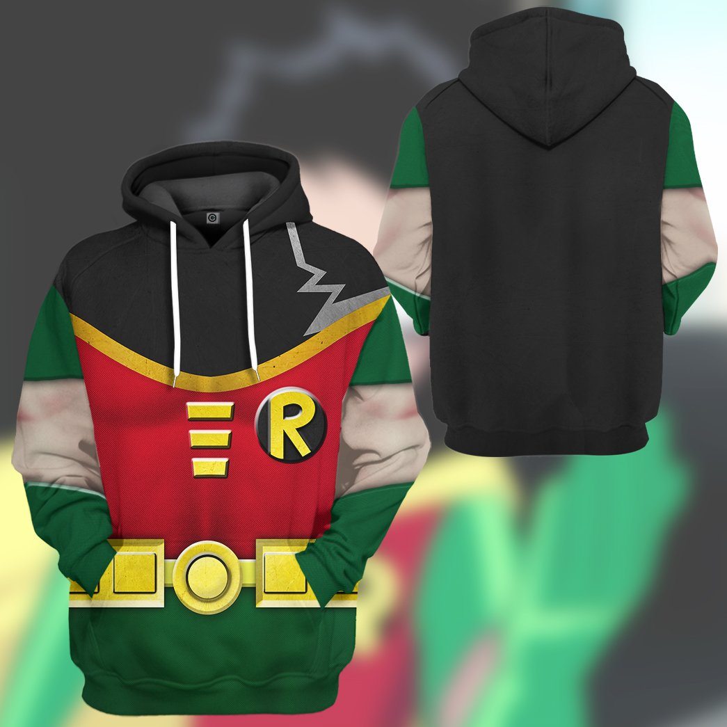 Klothek 3D Teen Titan Robin Cosplay Custom Tshirt Hoodie Apparel | Price in USA, Best Quality