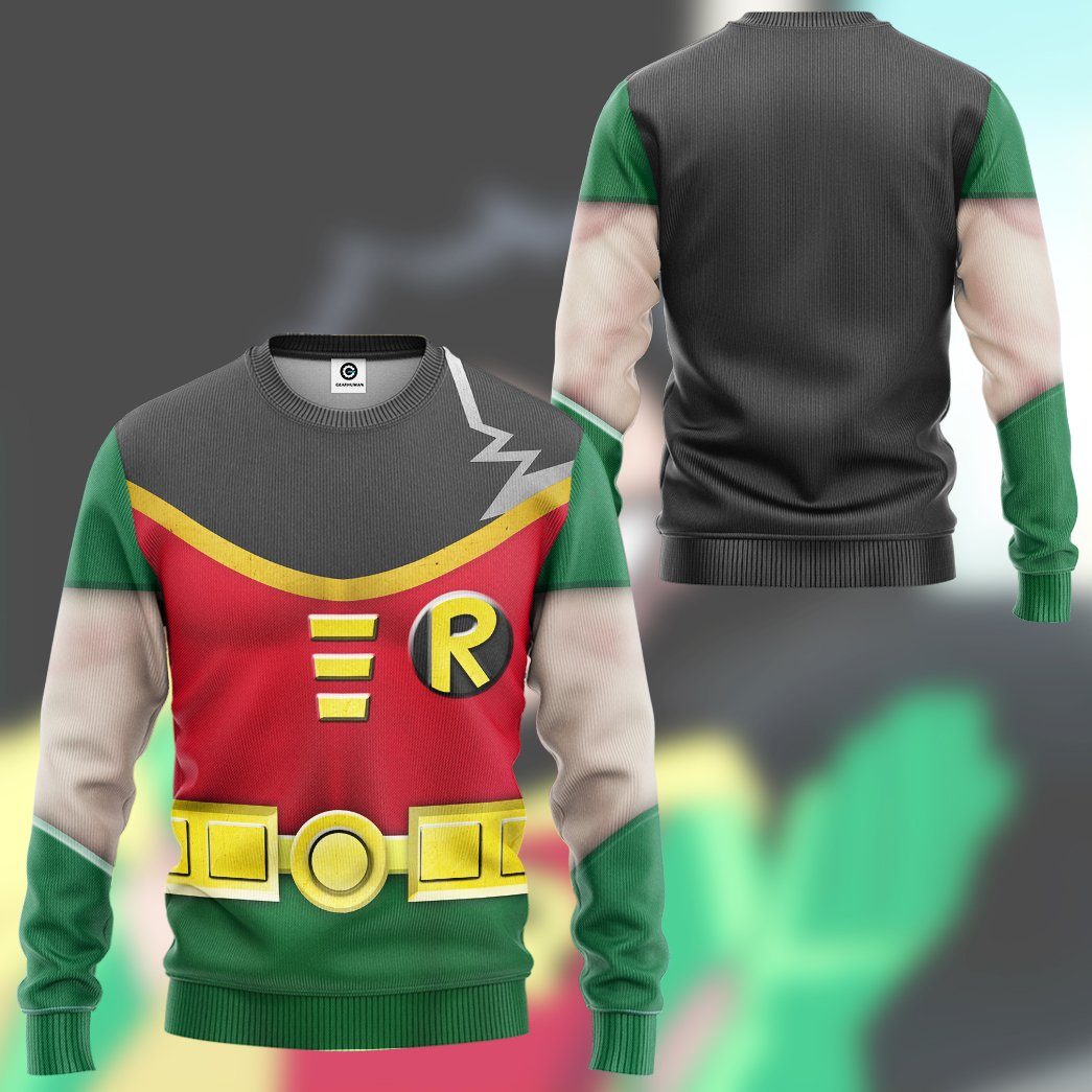 Klothek 3D Teen Titan Robin Cosplay Custom Tshirt Hoodie Apparel | Price in USA, Best Quality