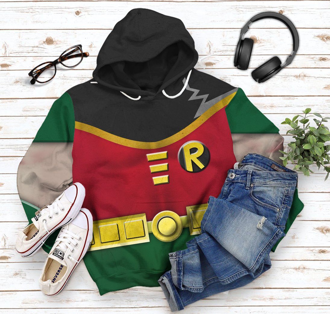 Klothek 3D Teen Titan Robin Cosplay Custom Tshirt Hoodie Apparel | Price in USA, Best Quality