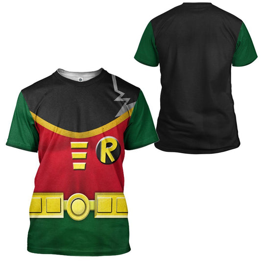 Klothek 3D Teen Titan Robin Cosplay Custom Tshirt Hoodie Apparel | Price in USA, Best Quality