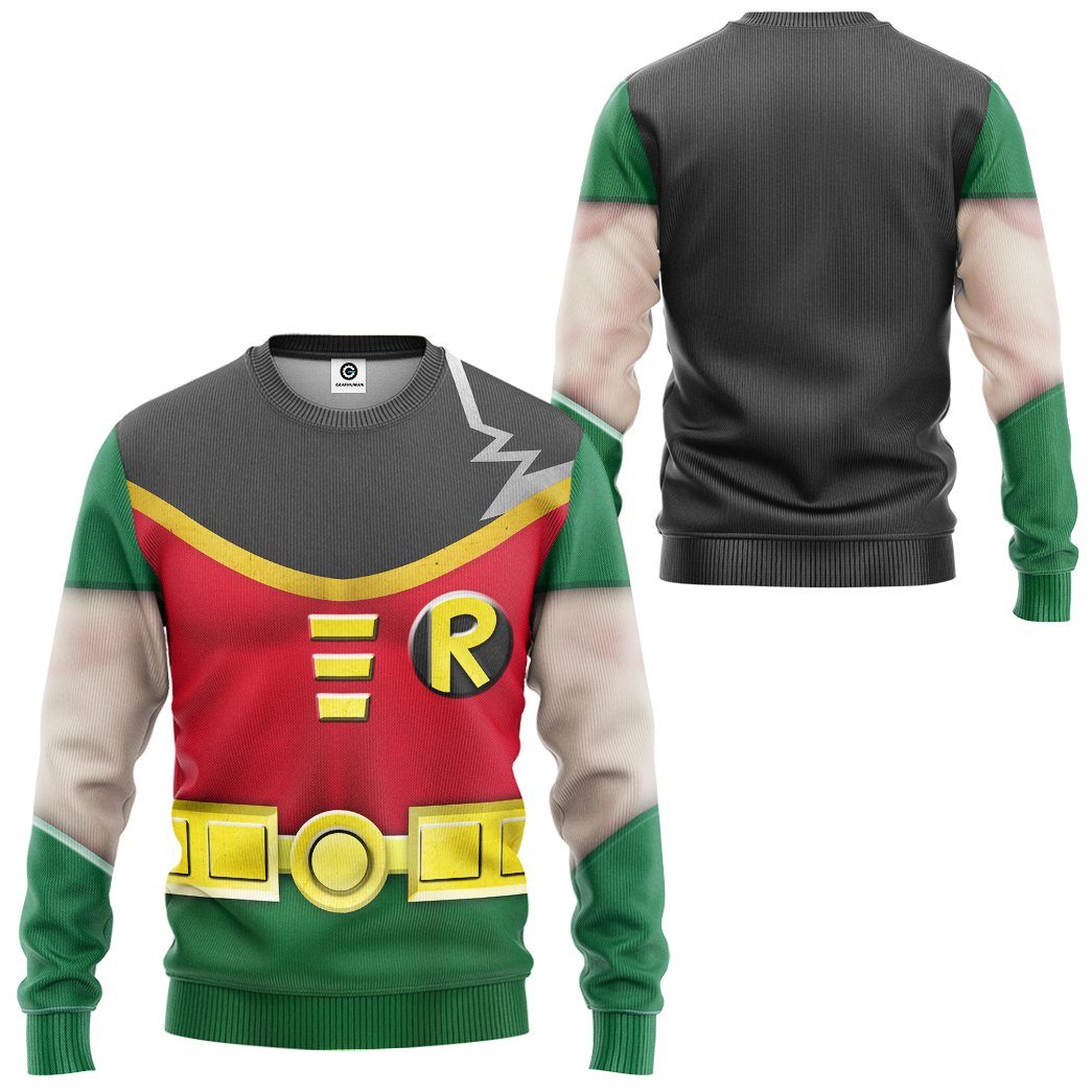 Klothek 3D Teen Titan Robin Cosplay Custom Tshirt Hoodie Apparel | Price in USA, Best Quality