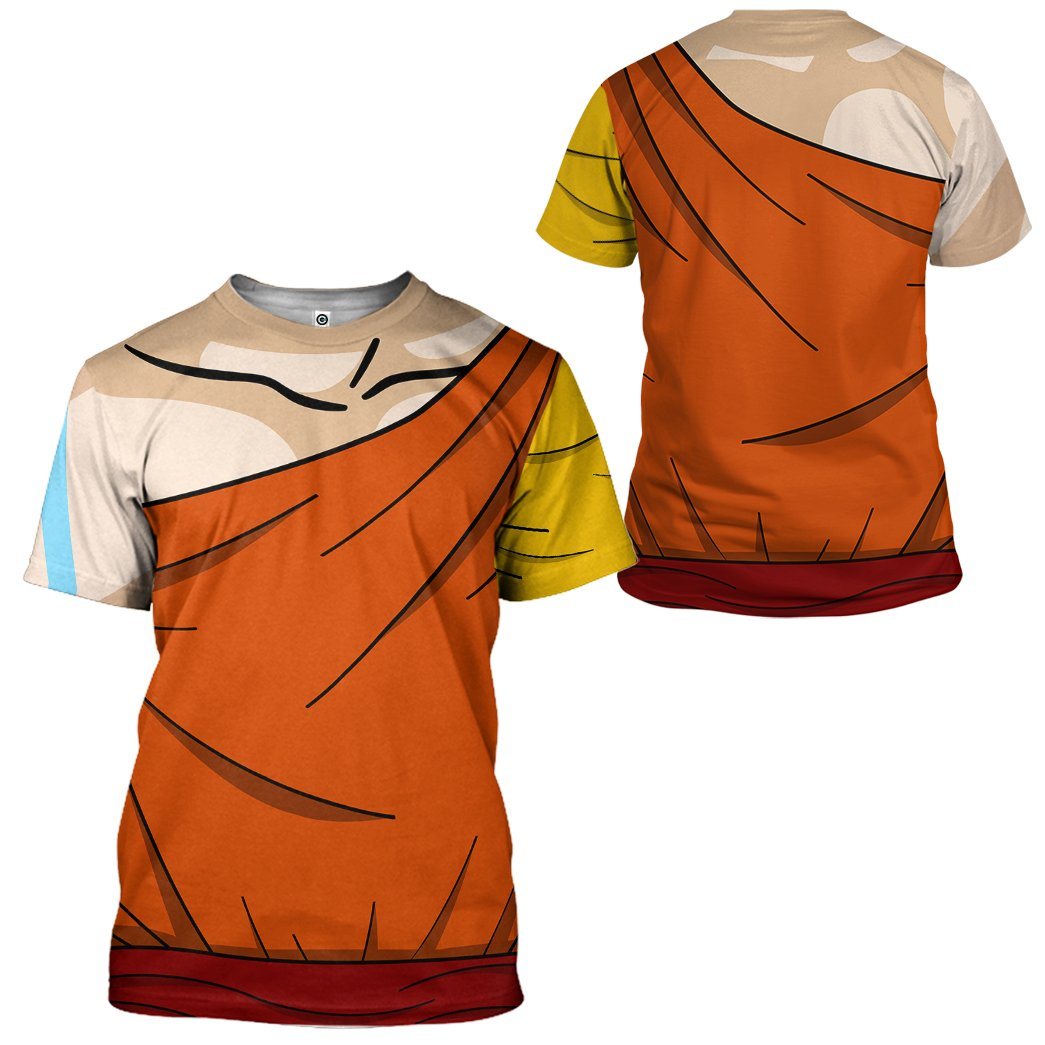 Klothek 3D The Last Airbender Aang Outfit Tshirt Hoodie Apparel | Price in USA, Best Quality