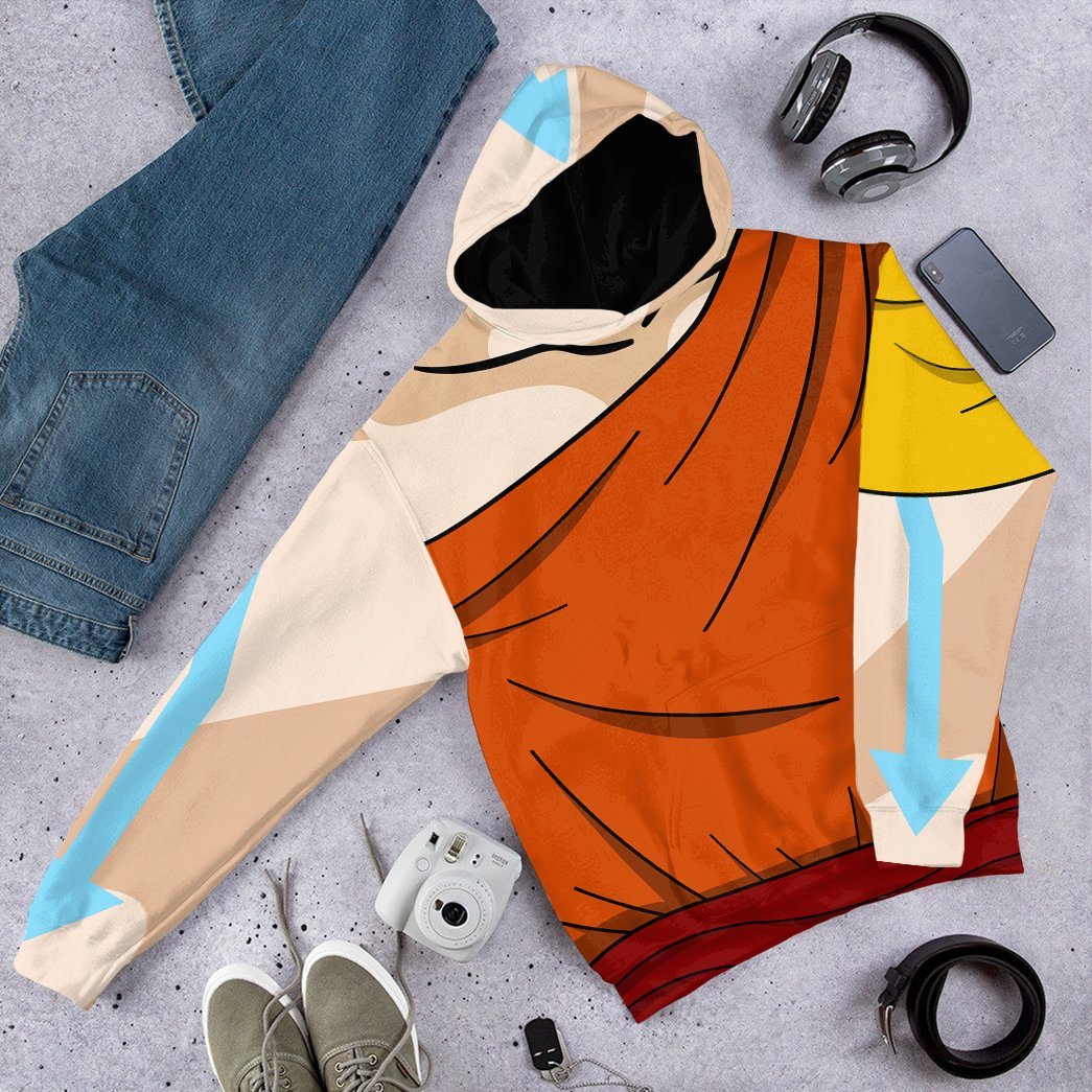 Klothek 3D The Last Airbender Aang Outfit Tshirt Hoodie Apparel | Price in USA, Best Quality